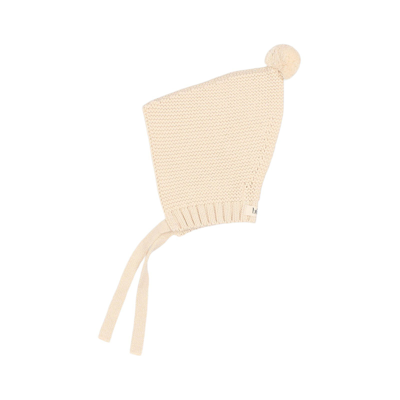 Buho Kids' Knitted Hat Ecru In Cream