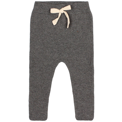 Buho Knitted Footed Leggings Gray In Grey