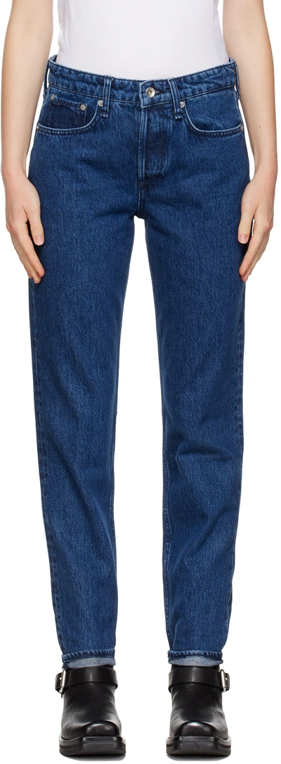 Rag & Bone Blue Rosa Boyfriend Jeans In Gates