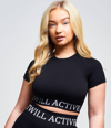 TWILL ACTIVE TWILL ACTIVE AVRA PANEL RECYCLED SEAMLESS CROP TOP