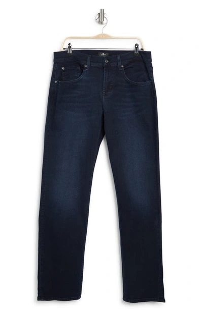 7 For All Mankind Austyn Squiggle Stretch Straight Leg Jeans In Deep Rocky