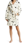 Ugg Aarti Faux Shearling Hooded Robe In White Celestial