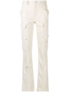 Isabel Marant Slim-cut Cargo Trousers In Nude