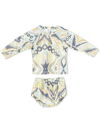 Cult Gaia Berry Graphic-print Swim Set In White