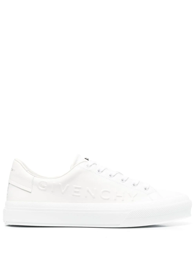 Givenchy White City Sport Low-top Sneakers In 100 White
