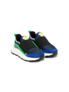 VERSACE COLOUR-BLOCK SLIP-ON SNEAKERS