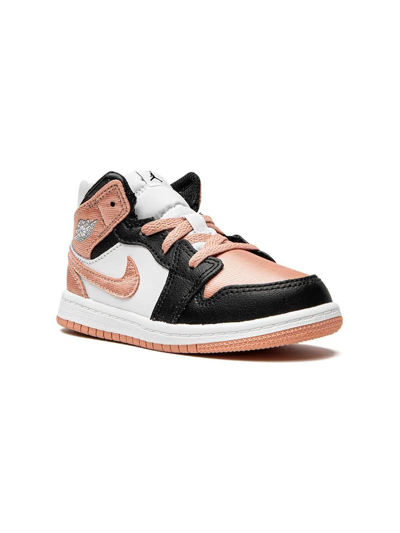 Jordan Babies'  1 Mid Sneakers In White