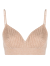 ERES RIBBED KNITTED BRALETTE TOP