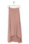 Go Couture Asymmetric Hi-low Skirt In Gossamer Pink