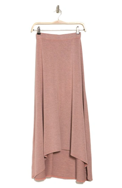 Go Couture Asymmetric Hi-low Skirt In Gossamer Pink