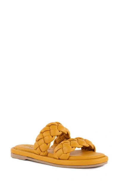 Seychelles Golden Coast Slide Sandal In Mustard