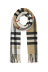 BURBERRY BURBERRY CHECKED PATTERN FRINGE DETAILED SCARF