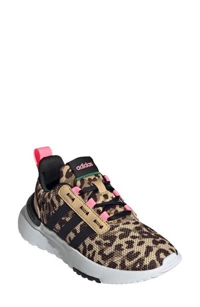 Adidas Originals Kids' Racer Tr21 Sneaker In Beam Pink/ Black/ Green