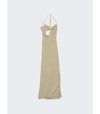 Jacquemus La Robe Goccia Halter Column Jersey Slip Dress In Neutrals