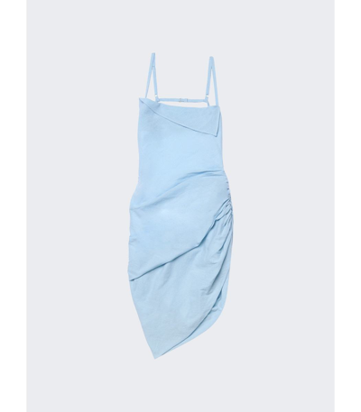 Jacquemus Blue Le Papier 'la Robe Saudade' Minidress In Light Blue