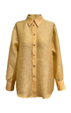 Zimmermann Tama Sheer Cotton-linen Slub Shirt In Neutral