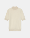 Lafayette 148 Petite Cashmere Mockneck Sweater In White