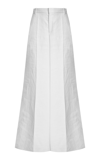 Chloé High Waist Wide Leg Trousers In White