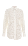 Zimmermann Women's Wonderland Lace Shirt In Ivory In White
