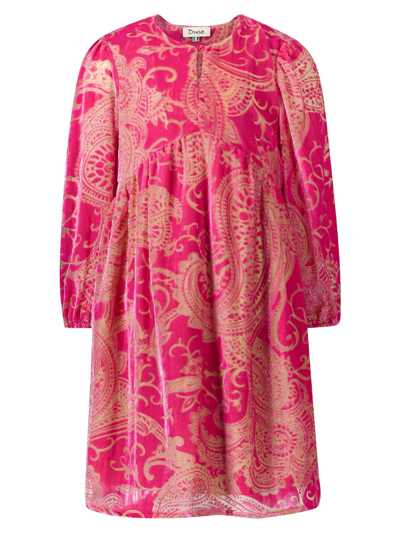 Dixie Kids Dress For Girls In Fuchsia