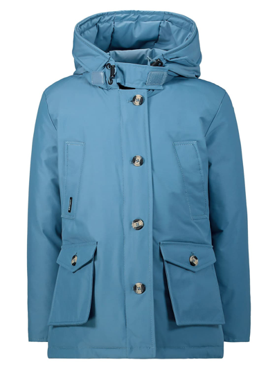 Airforce Kids Winter Jacket For Girls In Blu