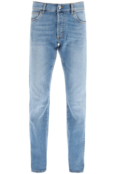 Marcelo Burlon County Of Milan Marcelo Burlon Tempera Cross Slim Jeans In Blue