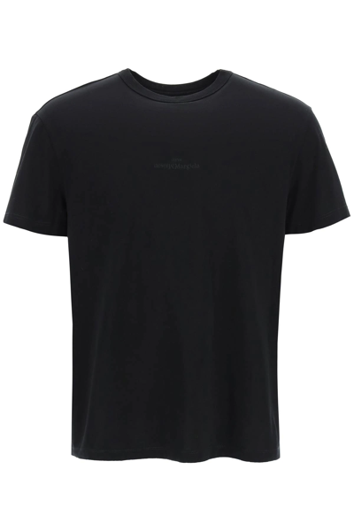 Maison Margiela Black Cotton T-shirt  Black  Uomo Xl In Grey