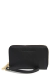 Aimee Kestenberg Zip Around Wristlet In Black/ Black