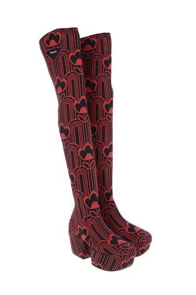 Prada Women's  Red Other Materials Boots