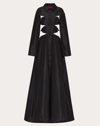VALENTINO VALENTINO FAILLE EVENING DRESS WITH BOW DETAILS