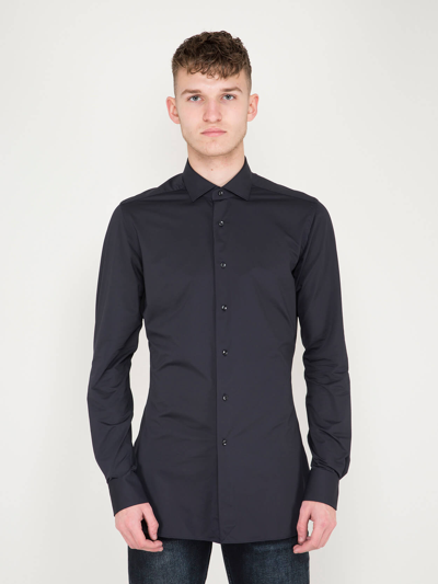 Xacus Business Tailor Fit Active Shirt In Nero