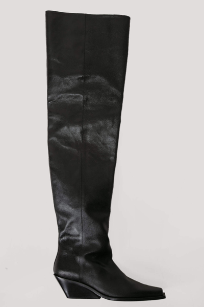 Ann Demeulemeester Hilde High Boots In Black