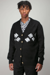 FLANEUR HOMME KNITTED DICES CARDIGAN