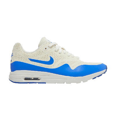 Pre-owned Nike Wmns Air Max 1 Ultra Moire 'racer Blue' In White