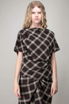 Isabel Marant Étoile Check-print Ruched Top