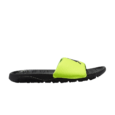 Pre-owned Air Jordan Jordan Break Slide 'volt' In Black