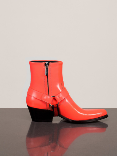 Calvin Klein 205w39nyc Tex Harness Spazzolato Boots