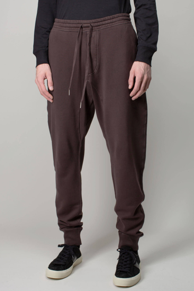 Tom Ford Drawstring Cotton Track Pants In Brown