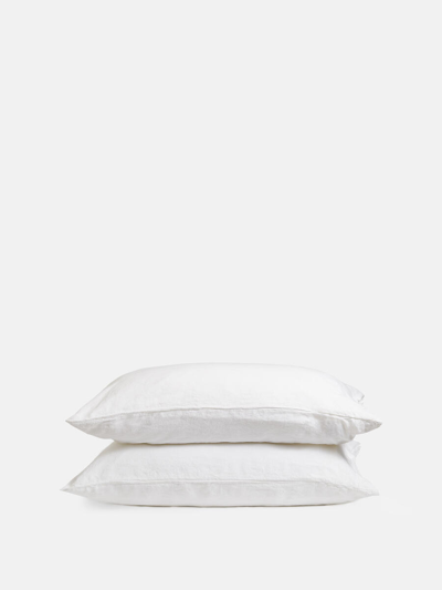 Soho Home Luna Linen Pillowcase White