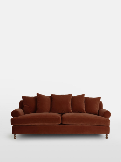 Soho Home Audrey Three Seater Sofa In Brown