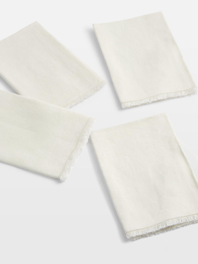 Soho Home Whitney Linen Napkins Cream