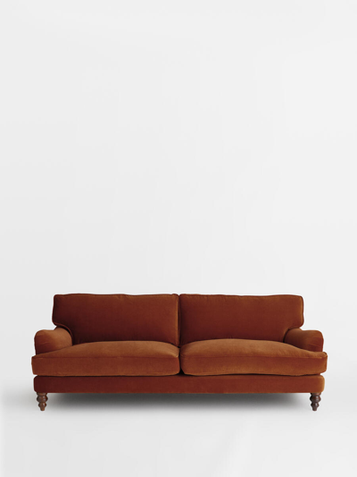 Soho Home Arundel Four Seater Sofa In Rust