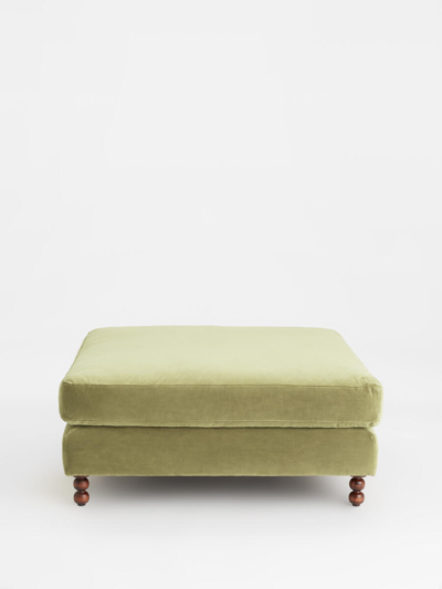 Soho Home Audrey Square Ottoman In Lichen