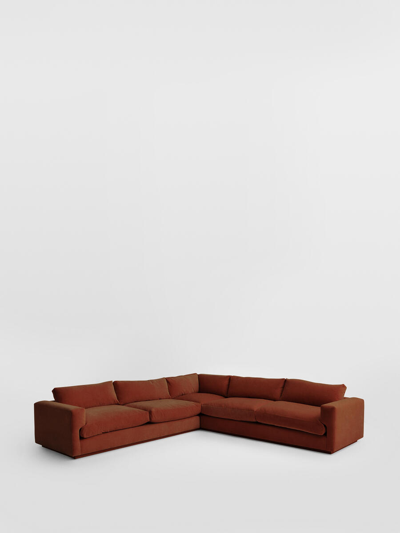 Soho Home Mossley Corner Sofa In Rust