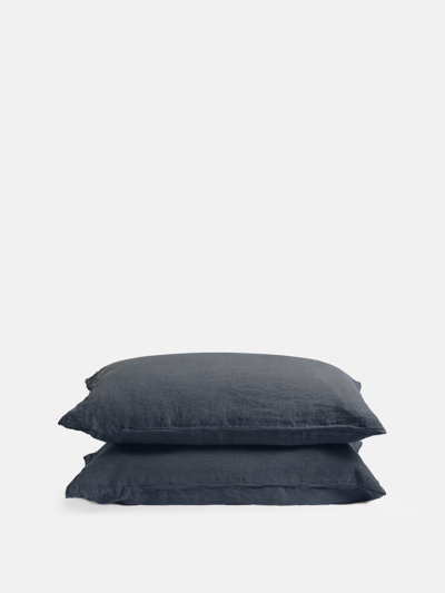 Soho Home Luna Linen Pillowcase Navy