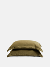 Soho Home Luna Linen Oxford Pillowcase Olive