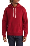 Polo Ralph Lauren Fleece Pullover Hoodie In Holiday Red