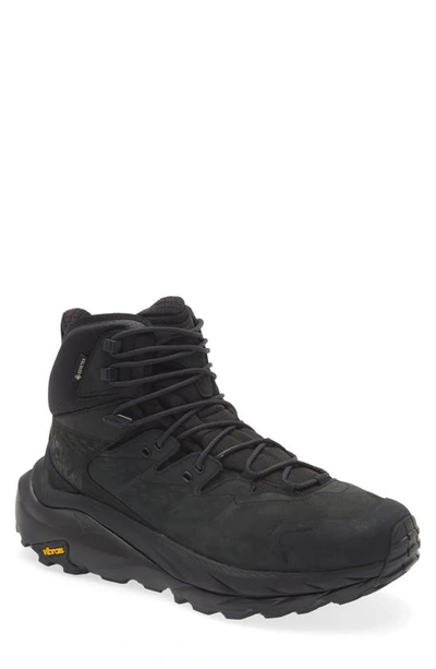 Hoka Kaha 2 Gtx Waterproof Hiking Boot In Black / Black