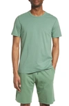 Reigning Champ Short Sleeve Slim Fit Crewneck T-shirt In Jade