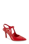 Kenneth Cole New York Women's Romi Ankle Sling Back Pumps In Red